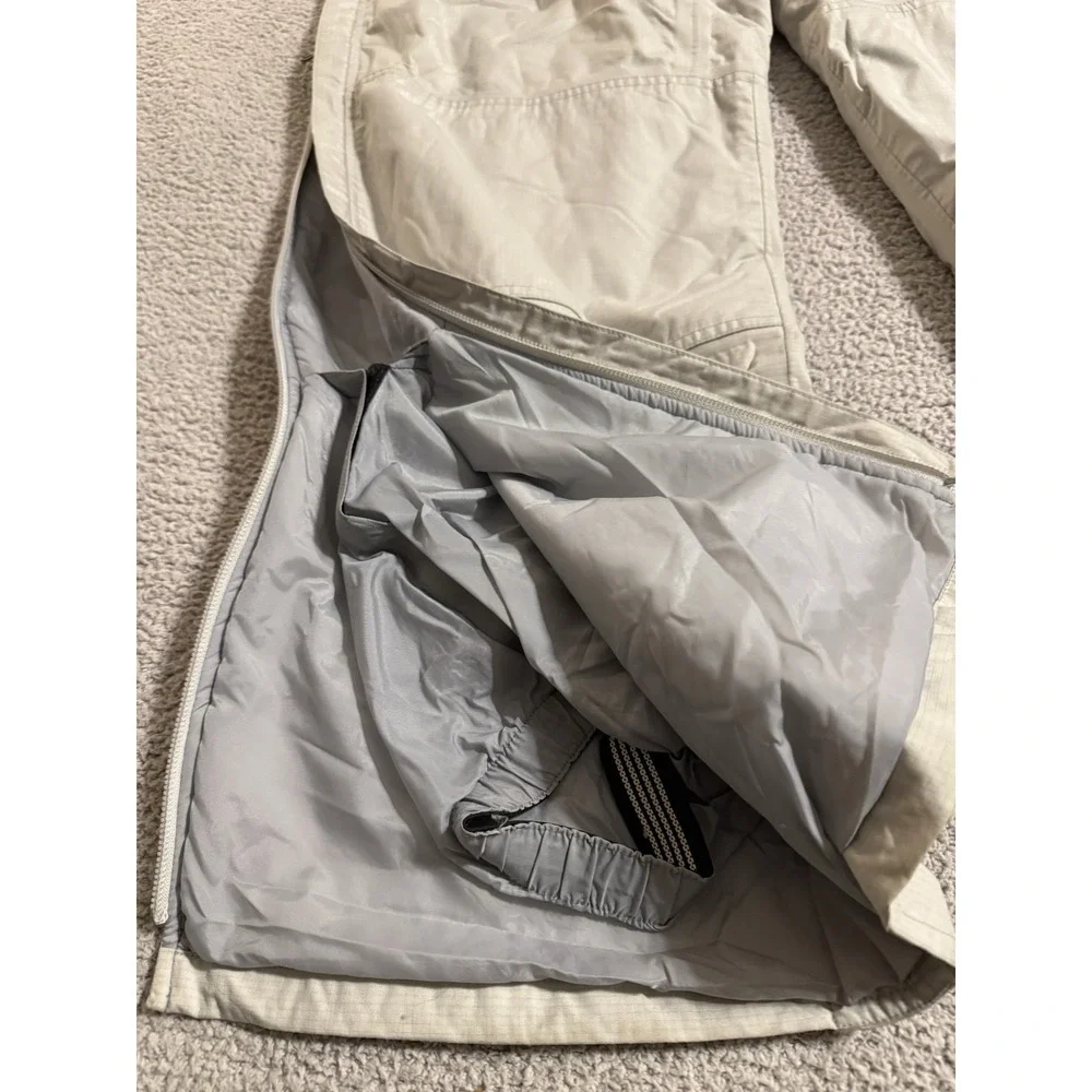KARBON Ski Pants Mens Large Gray Insulated Snowboard Suspenders Pockets